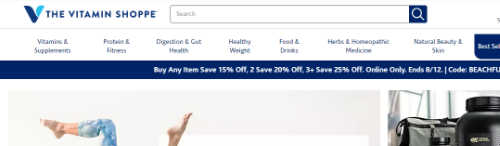 Vitamin Shoppe screenshot