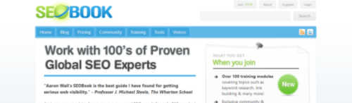 SEOBook screenshot