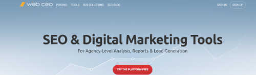 WebCEO screenshot