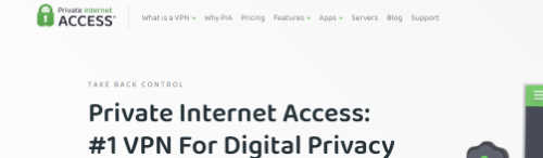 Private Internet Access screenshot