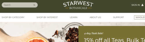 Starwest Botanicals screenshot