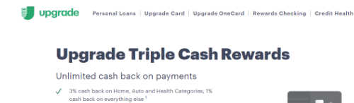 Upgrade Credit Card screenshot