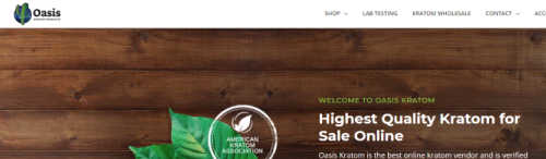 Oasis Kratom screenshot