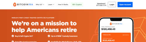 BitcoinIRA screenshot