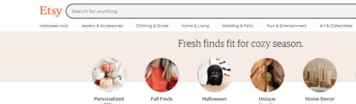 Etsy screenshot