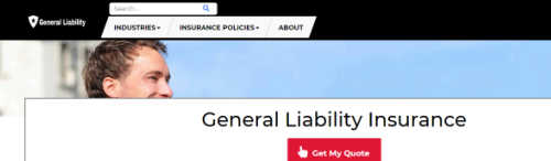 General Liability Insurance screenshot