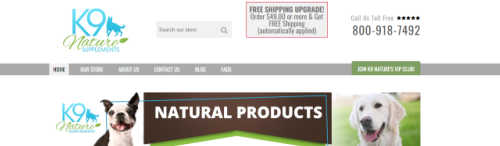K9 Nature Supplements screenshot