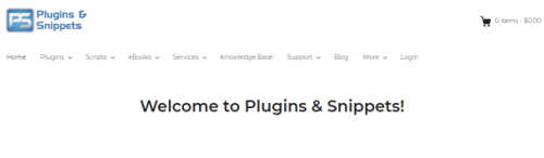 Plugins & Snippets screenshot