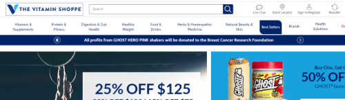 The Vitamin Shoppe screenshot
