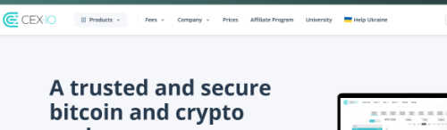 CEX.io screenshot