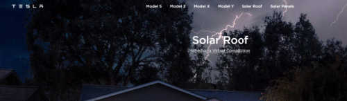Tesla Solar Roof screenshot