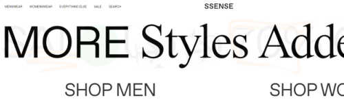 SSENSE screenshot