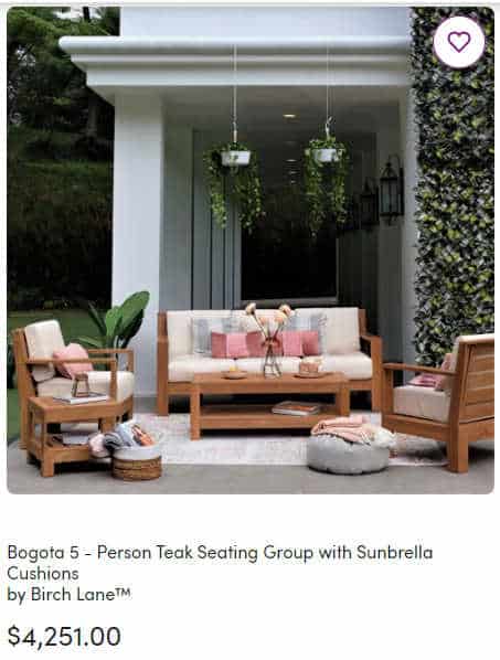 Birch Lane Outdoor Set image