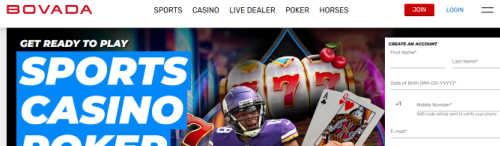 Bovada screenshot