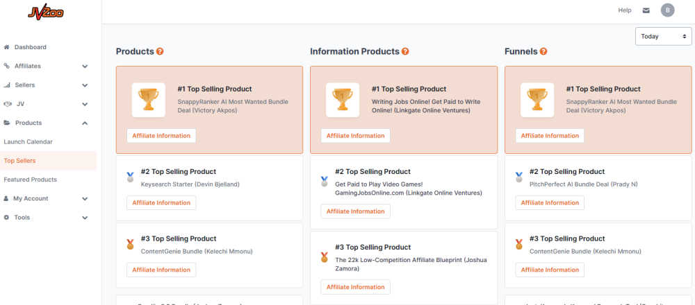 JVzoo screenshot