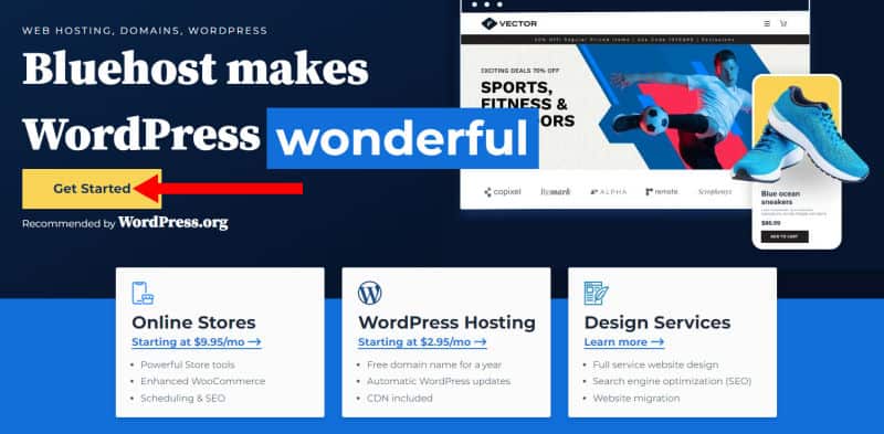 bluehost-home bluehost screenshot 1