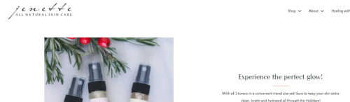 jenette all natural skin care screenshot