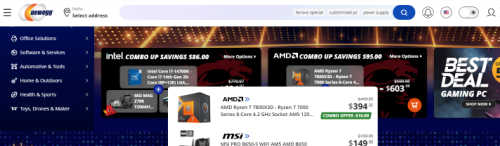 NewEgg screenshot