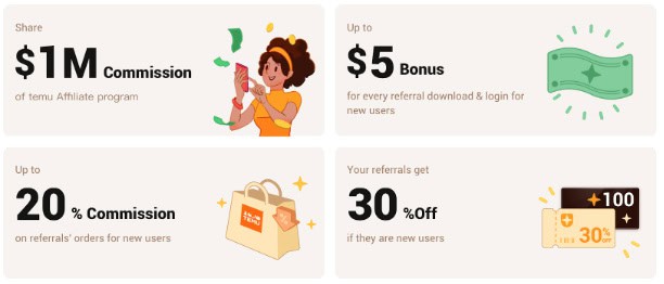 Benefits of the TEMU affiliate program