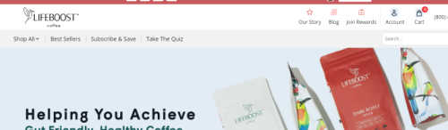 Lifeboost coffee screenshot