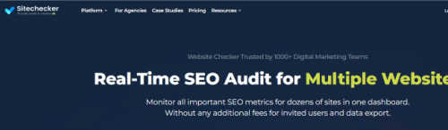 Sitechecker screenshot