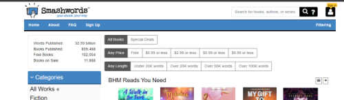 Smashwords screenshot