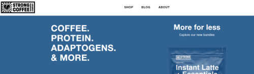 Strong Coffee company screenshot