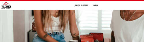 Volcanica coffee screenshot