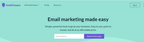 EmailOctopus screenshot
