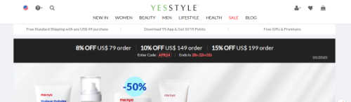 YesStyle screenshot