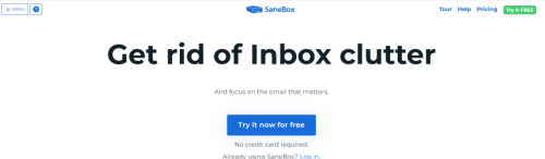 SaneBox screenshot