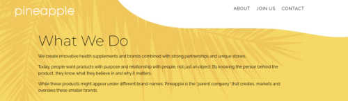 pineapple products screenshot