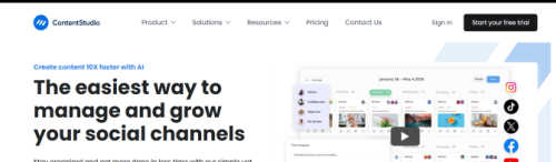 ContentStudio screenshot