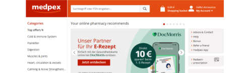 medpex screenshot