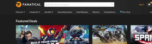 Fanatical screenshot